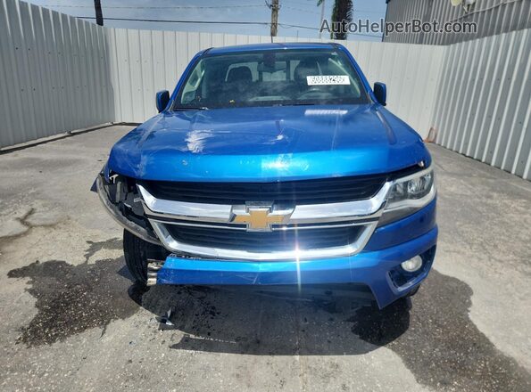 1GCGSCEN7J1131372 2018 CHEVROLET COLORADO Blue VIN sticker view
