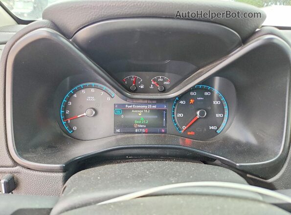 1GCGSCEN7K1243137 2019 CHEVROLET COLORADO White Vista del cuadro de instrumentos