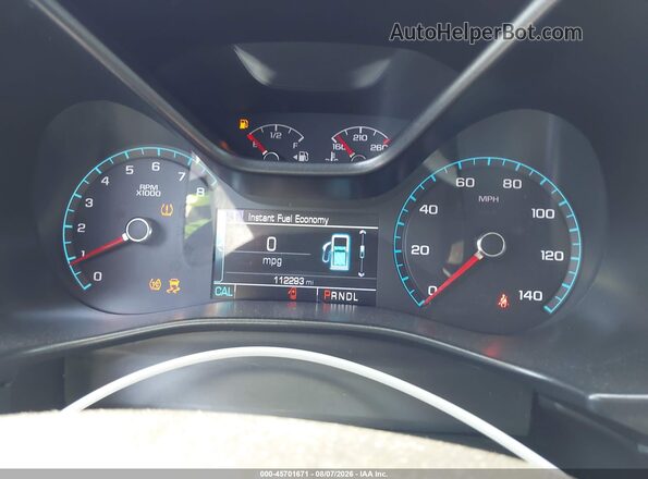 1GCGSCEN9J1265607 2018 CHEVROLET COLORADO White უკანა სავარძლების ხედი
