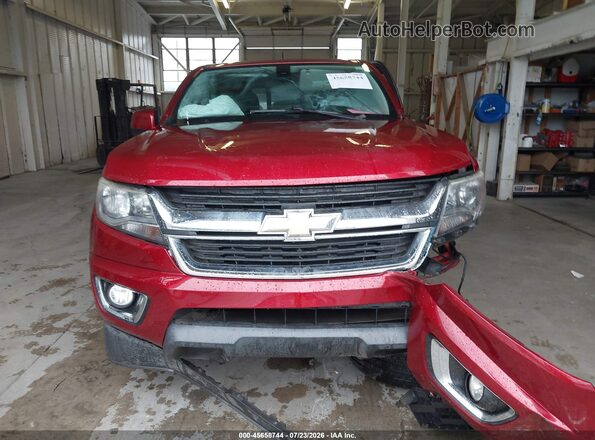 1GCGSCENXJ1216609 2018 CHEVROLET COLORADO Burgundy Instrument cluster view