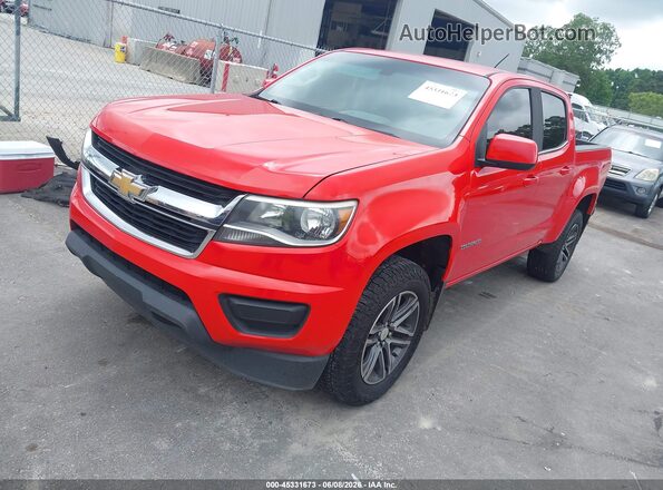 1GCGSCENXK1205000 2019 CHEVROLET COLORADO Red Առջևի ձախ երեք քառորդ տեսարան