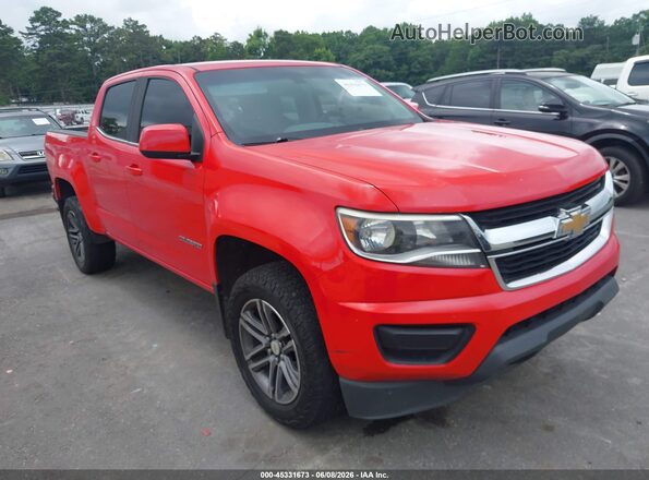 1GCGSCENXK1205000 2019 CHEVROLET COLORADO Red Սալոնի հետևի տեսք