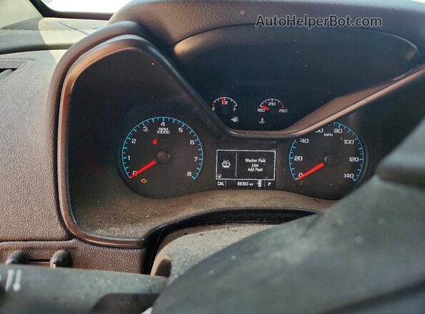 1GCGSCENXM1208644 2021 CHEVROLET COLORADO White Instrument cluster view
