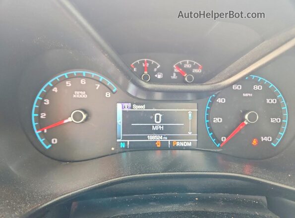 1GCGSDE33G1179707 2016 CHEVROLET COLORADO Black Instrument cluster view