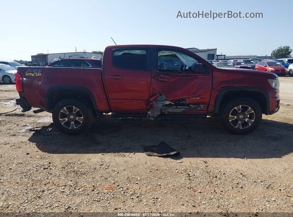 1GCGSDE39G1271551 2016 CHEVROLET COLORADO Бордовый Вид задней части салона