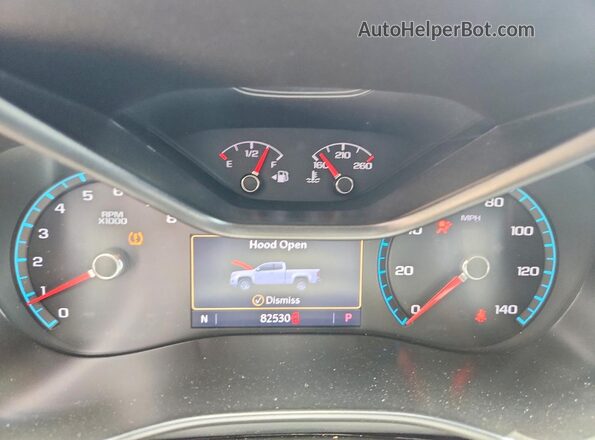 1GCGSDEN1L1244338 2020 CHEVROLET COLORADO Black Instrument cluster view