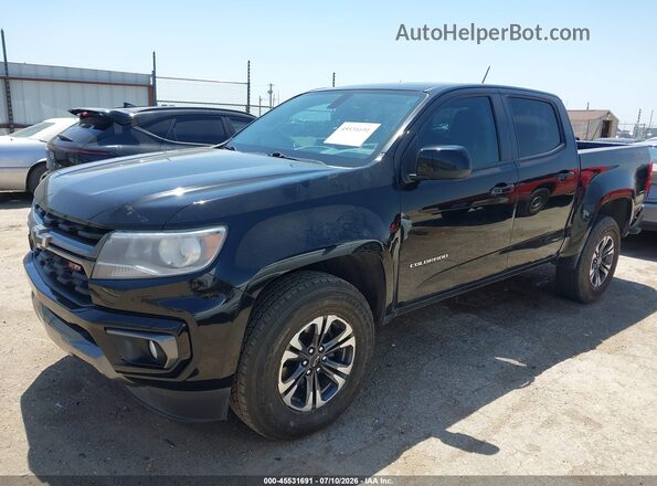 1GCGSDEN2N1185853 2022 CHEVROLET COLORADO Black Առջևի ձախ երեք քառորդ տեսարան