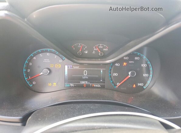1GCGSDEN5H1218946 2017 CHEVROLET COLORADO Silver Widok zestawu wskaźników