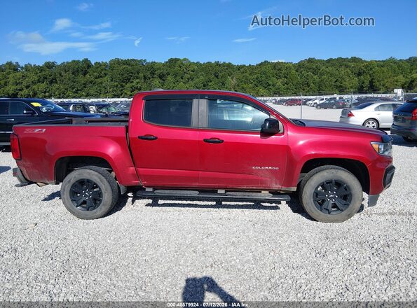 1GCGSDEN6M1291821 2021 CHEVROLET COLORADO Burgundy Rear interior view