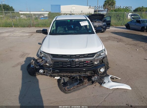 1GCGSDEN7M1231255 2021 CHEVROLET COLORADO White Widok zestawu wskaźników