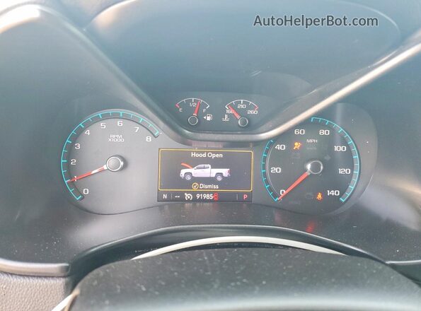 1GCGSDEN8K1161925 2019 CHEVROLET COLORADO Black ხელსაწყოთა პანელის ხედი