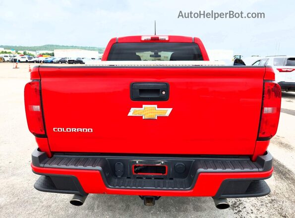 1GCGTBE39G1253438 2016 CHEVROLET COLORADO Red Вид ззаду