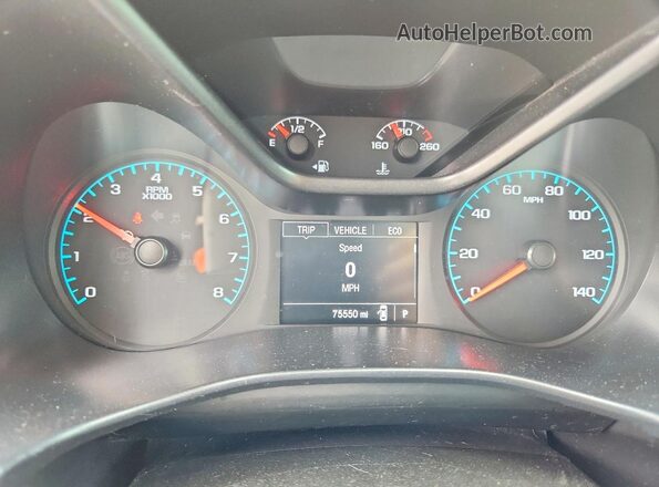 1GCGTBE39G1253438 2016 CHEVROLET COLORADO Red Вид щитка приладів