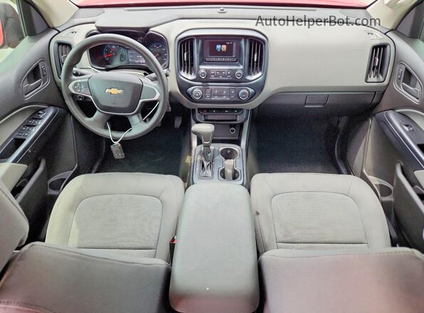 1GCGTBE39G1253438 2016 CHEVROLET COLORADO Red Вид панелі приладів