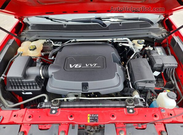 1GCGTBE39G1253438 2016 CHEVROLET COLORADO Red Вид задньої частини салону
