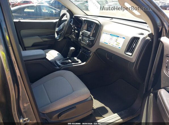 1GCGTBE3XG1239791 2016 CHEVROLET COLORADO Gray წინა სალონის ხედი
