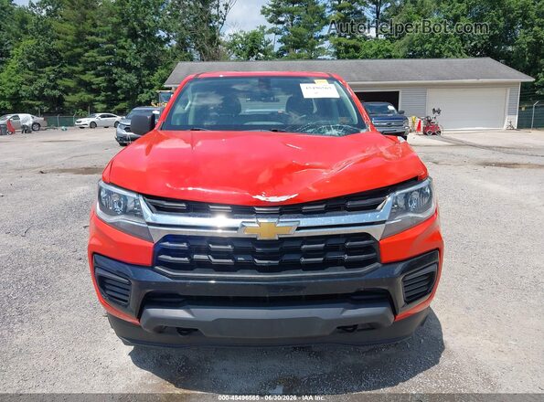 1GCGTBEN0M1230238 2021 CHEVROLET COLORADO Orange უკანა სალონის ხედი