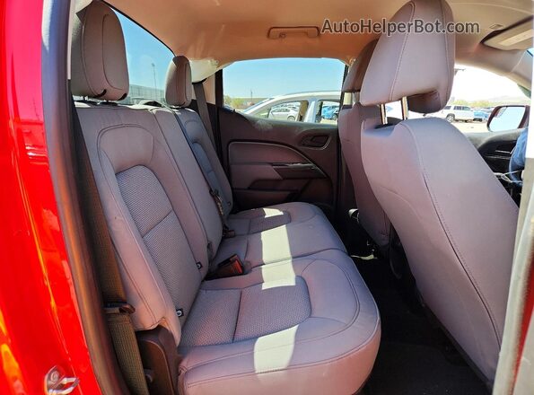 1GCGTBEN1J1323605 2018 CHEVROLET COLORADO Red Rear seats view