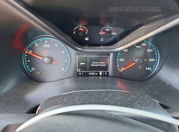1GCGTBEN1J1323605 2018 CHEVROLET COLORADO Red Instrument cluster view