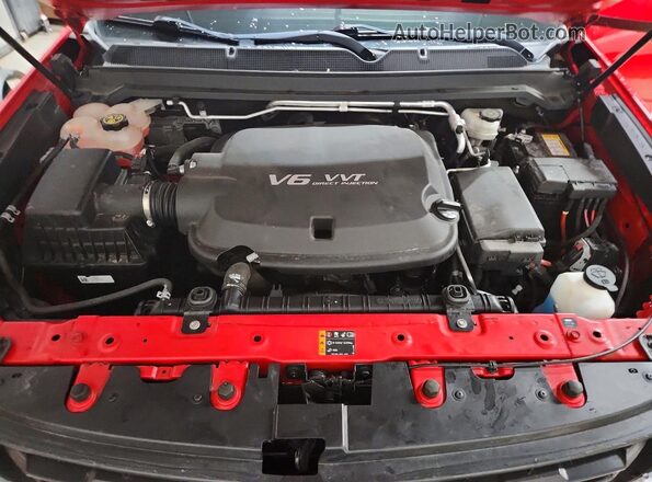 1GCGTBEN1K1339191 2019 CHEVROLET COLORADO Burgundy Widok wnętrza z tyłu