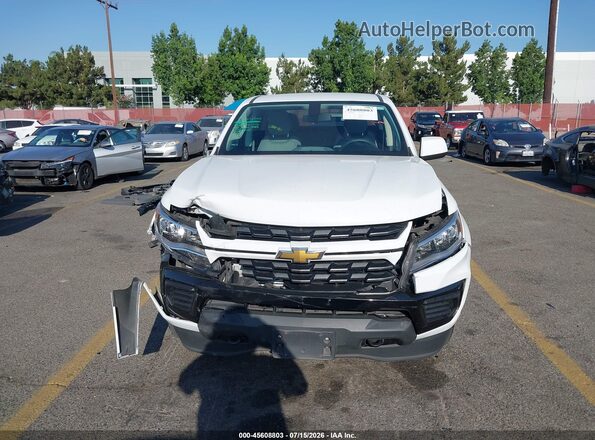 1GCGTBEN1M1130004 2021 CHEVROLET COLORADO White Widok zestawu wskaźników