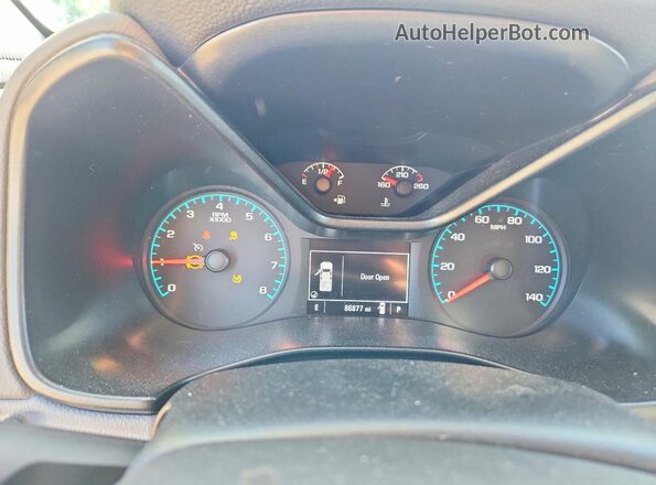 1GCGTBEN2K1207847 2019 CHEVROLET COLORADO Silver Widok zestawu wskaźników