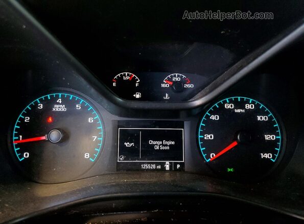 1GCGTBEN3L1244102 2020 CHEVROLET COLORADO Black Вид щитка приладів