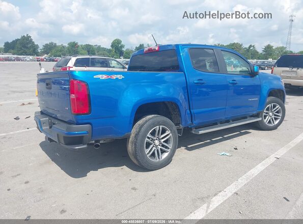 1GCGTBEN3M1281040 2021 CHEVROLET COLORADO Blue Trasero derecho
