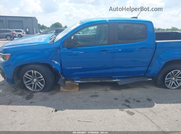 1GCGTBEN3M1281040 2021 CHEVROLET COLORADO Blue Vista frontal