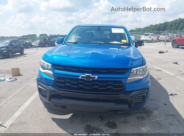 1GCGTBEN3M1281040 2021 CHEVROLET COLORADO Blue Vista del cuadro de instrumentos