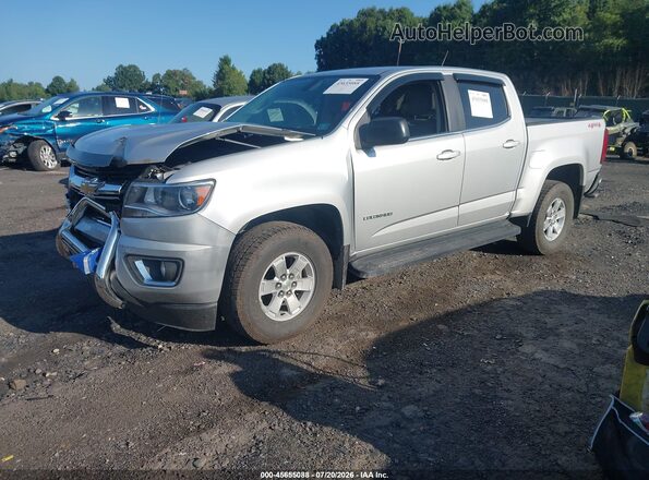 1GCGTBEN4J1308659 2018 CHEVROLET COLORADO Silver წინა მარცხენა ხედი სამი მეოთხედიდან