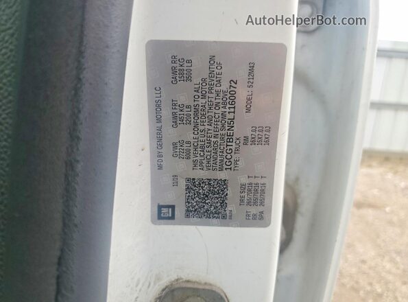 1GCGTBEN5L1160072 2025 CHEVROLET COLORADO White Շարժիչի բաժամունքի տեսք