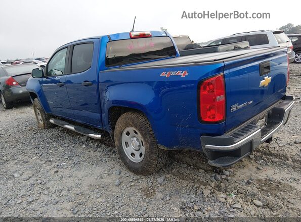 1GCGTBEN7K1156376 2019 CHEVROLET COLORADO Синий Задняя левая четверть