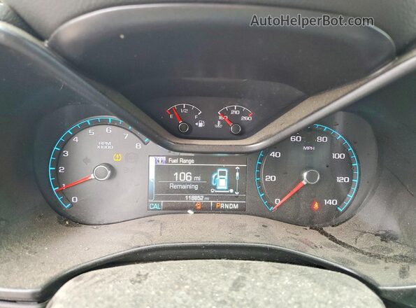 1GCGTCE30G1106351 2016 CHEVROLET COLORADO Красный Вид щитка приборов