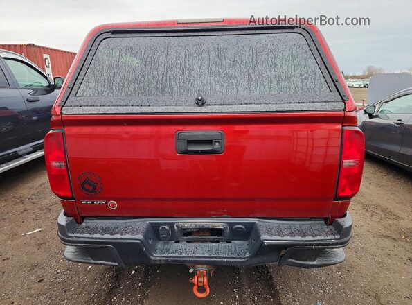 1GCGTCE37G1296973 2016 CHEVROLET COLORADO Red Հետևի տեսք