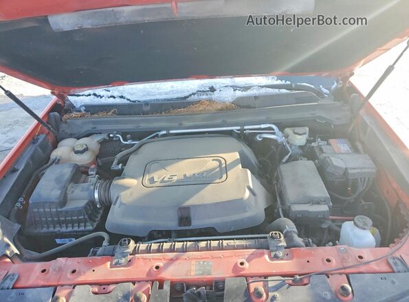 1GCGTCE38G1262119 2016 CHEVROLET COLORADO Orange Вид задньої частини салону