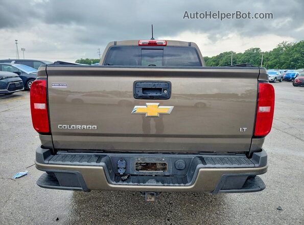 1GCGTCE39G1209753 2016 CHEVROLET COLORADO Brown Widok z tyłu
