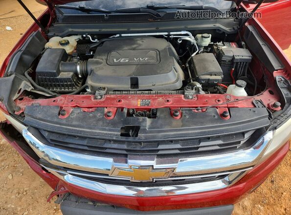 1GCGTCE3XG1199878 2016 CHEVROLET COLORADO Red უკანა სალონის ხედი