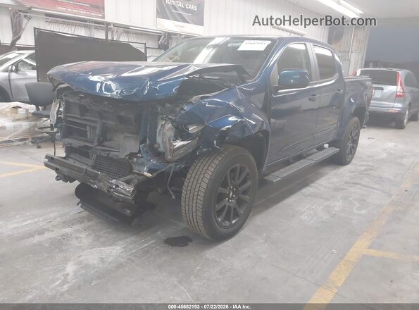 1GCGTCEN1K1264515 2019 CHEVROLET COLORADO Blue წინა მარცხენა ხედი სამი მეოთხედიდან