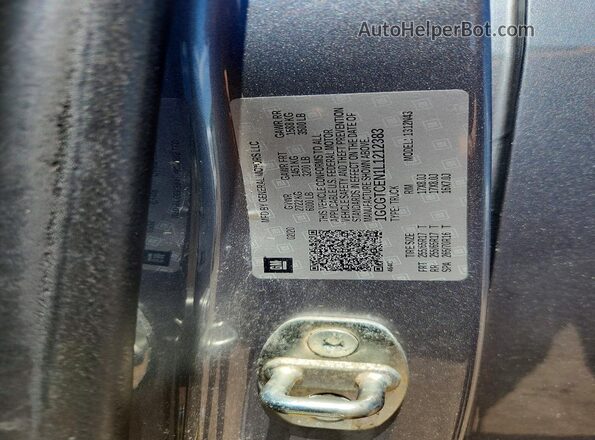 1GCGTCEN1L1212383 2020 CHEVROLET COLORADO Gray ძრავის განყოფილების ხედი