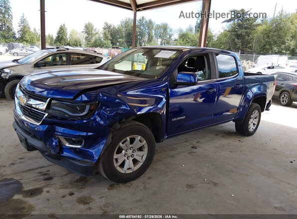 1GCGTCEN3H1242931 2017 CHEVROLET COLORADO Blue წინა მარცხენა ხედი სამი მეოთხედიდან