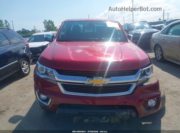 1GCGTCEN3J1254986 2018 CHEVROLET COLORADO Red Vista del cuadro de instrumentos