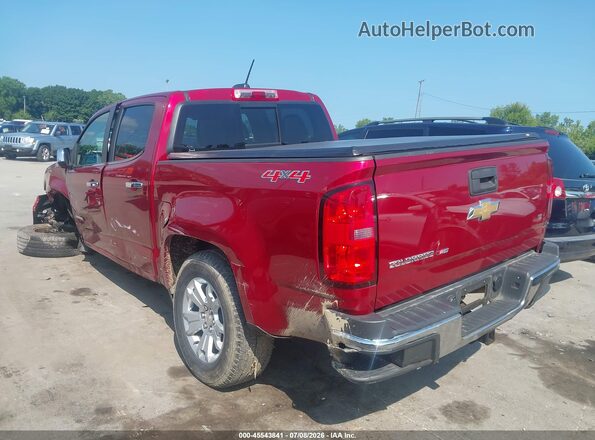 1GCGTCEN3J1254986 2018 CHEVROLET COLORADO Red Trasero izquierdo