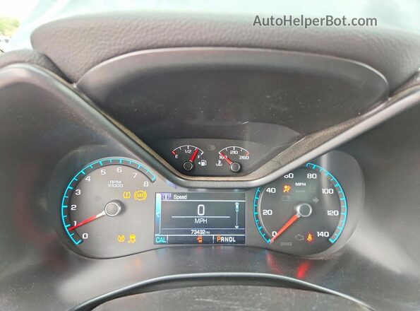 1GCGTCEN4H1331200 2017 CHEVROLET COLORADO Teal Սարքավորումների վահանակի տեսք