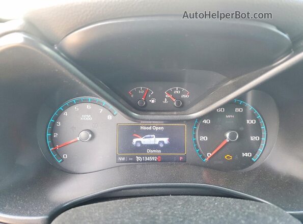 1GCGTCEN5K1193772 2019 CHEVROLET COLORADO Silver Вид щитка приладів