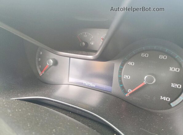 1GCGTCEN7K1286681 2019 CHEVROLET COLORADO Gray Instrument cluster view