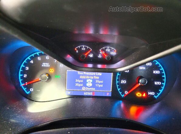 1GCGTCEN7K1341968 2019 CHEVROLET COLORADO Black Widok zestawu wskaźników