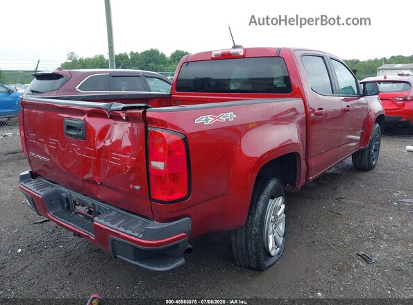 1GCGTCEN8M1132449 2021 CHEVROLET COLORADO Maroon Rear right