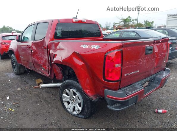 1GCGTCEN8M1132449 2021 CHEVROLET COLORADO Maroon Rear left