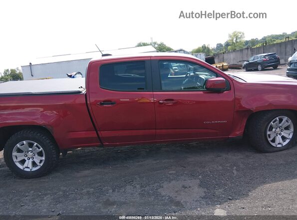 1GCGTCEN9M1247089 2021 CHEVROLET COLORADO Red Widok wnętrza z tyłu